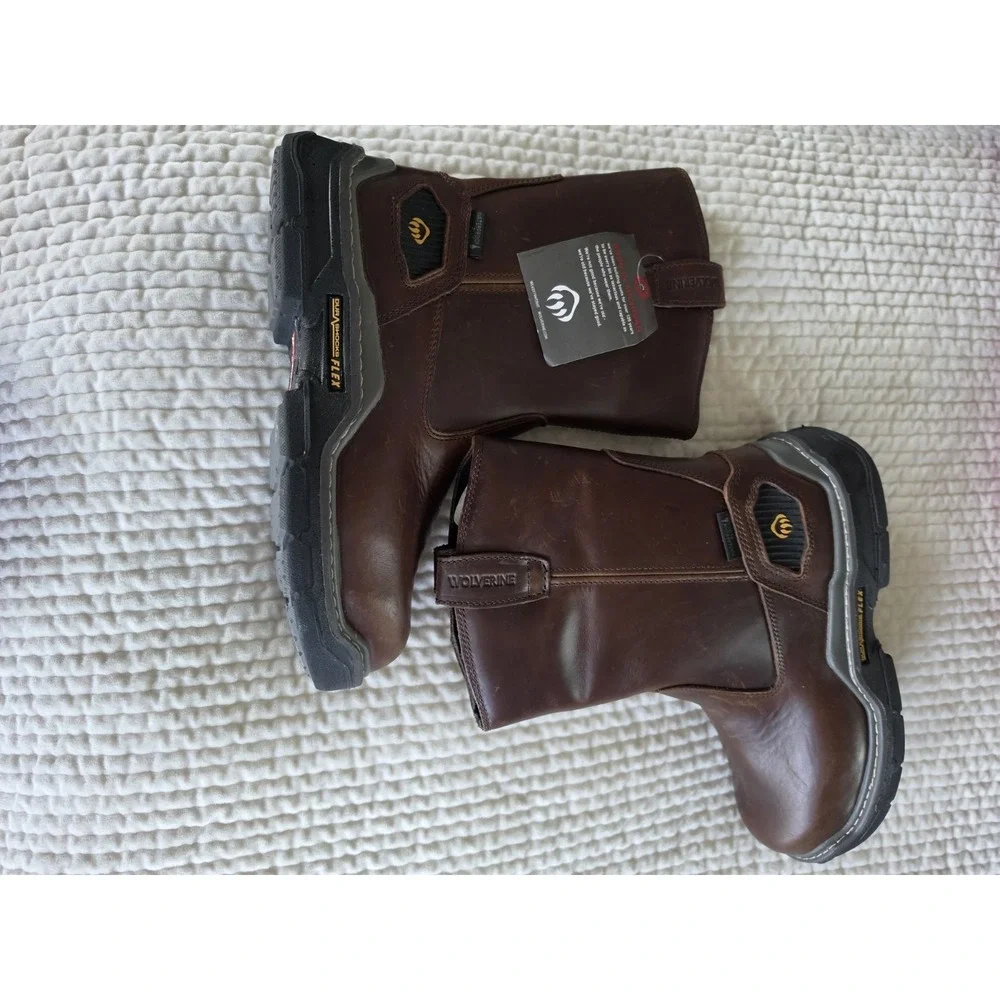 Wolverine Men's Raider DuraShocks waterproof wellington Steeltoe boots 9.5M